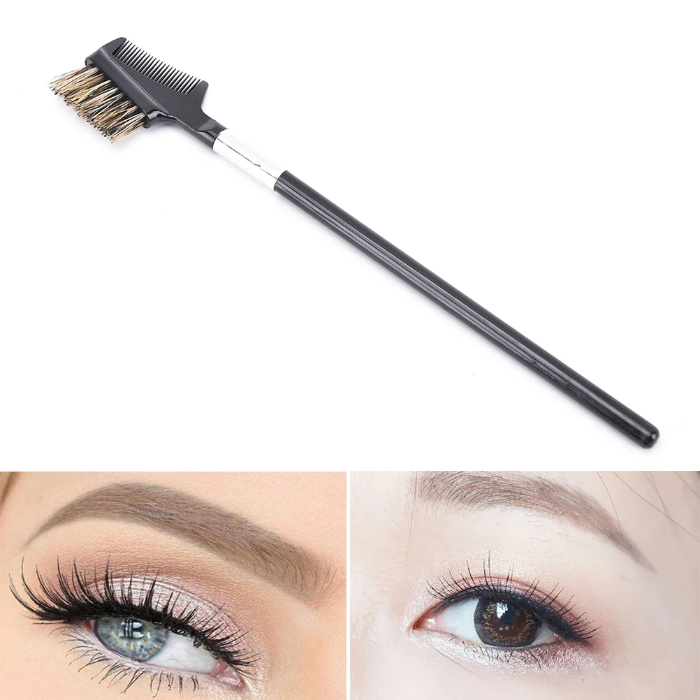 Hot 1pcs Wood Handle Eyelash Extension Eyebrow Eye Brow Make Up