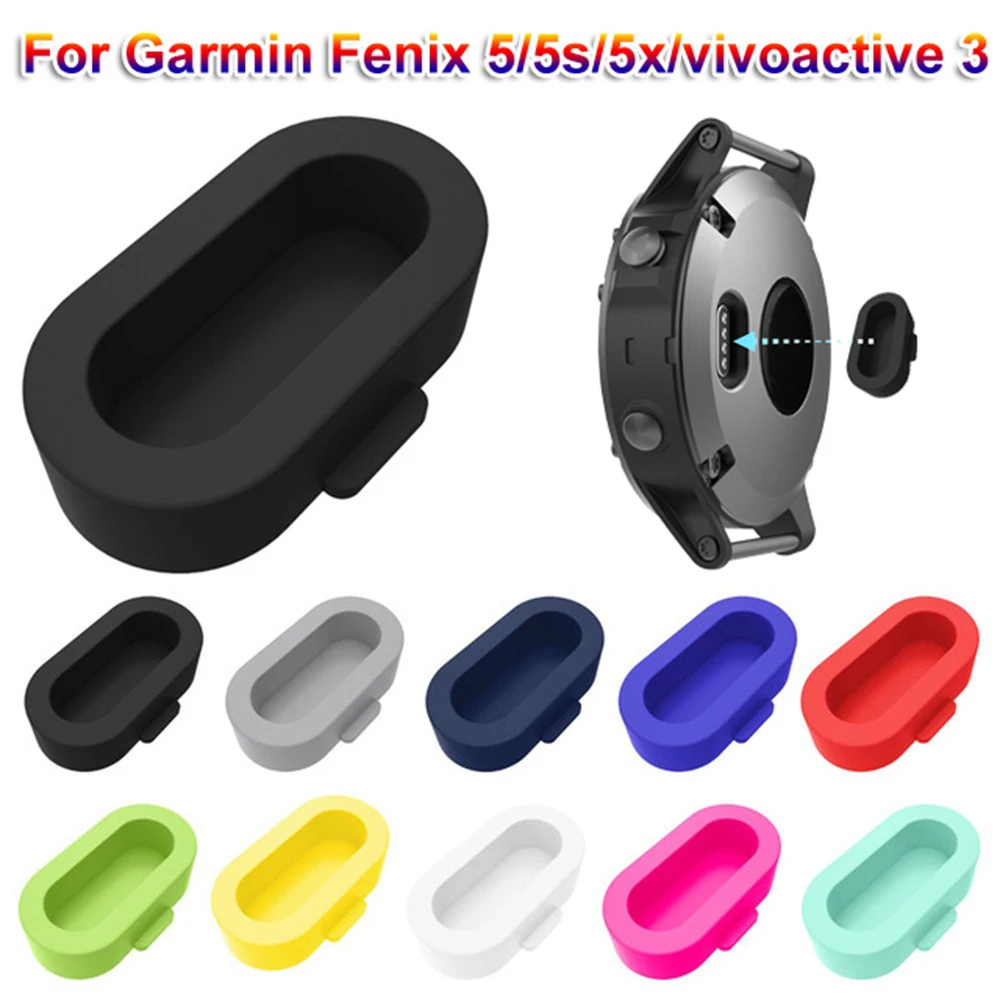 

10pcs Fashion Anti-dust Silicone Cover Dustproof Plug Case for Smart Watch Garmin Fenix 5 5s 5x plus vivoactive 3 Forerunner 935