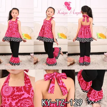 

2018 New Hot Summer Ruffles Birthday Suit Girls Boutique Clothing Sets Party Kids Clothes Wholesale Childrens Baby Clothes