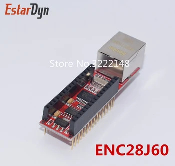 

10pcs ENC28J60 Ethernet Shield V1.0 compatible Nano 3.0 RJ45 Webserver Module