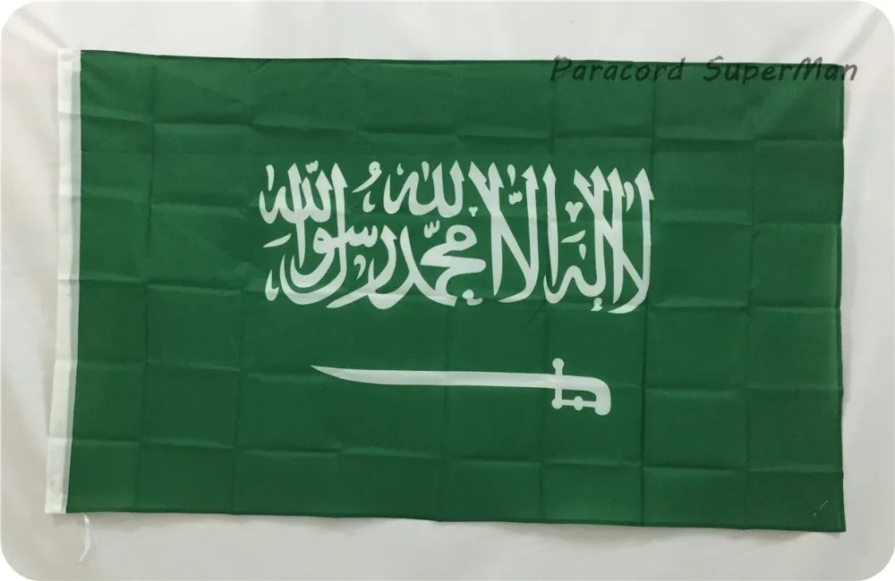 Саудовская Аравия Флаг 3x 5ft висит полиэстер Саудовская флаг саудовска арабия Крытый 150x90 см для праздников