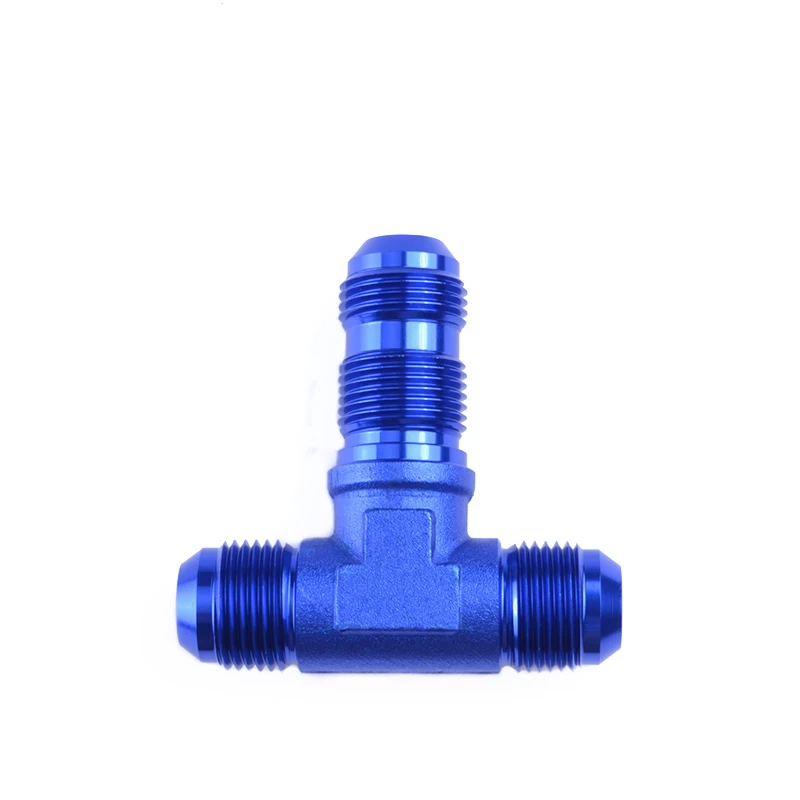 

AN4/6/8/10/12 Aluminum Tee Male Fitting Adapter High Quailty Three-way Swivel Oil/Fuel/Gas Line Hose End Fitting Car Accessories