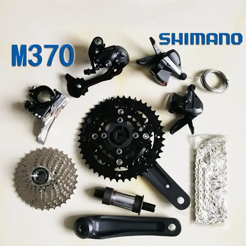 Велосипедный переключатель Shimano m370 9S 27S дорожный велосипедный переключатель переключения передач+ передний переключатель+ задний переключатель