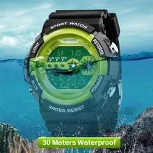 Бренд Sanda, спортивные цифровые часы для мужчин, модные Водонепроницаемые многофункциональные военные светодиодный цифровые часы, наручные часы