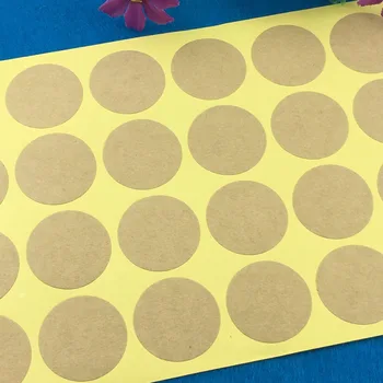 

300pcs Brown blank round stickers DIY handmade gift labels,boxes seal self-adhesive labels 3x3cm paper packing sticker labels