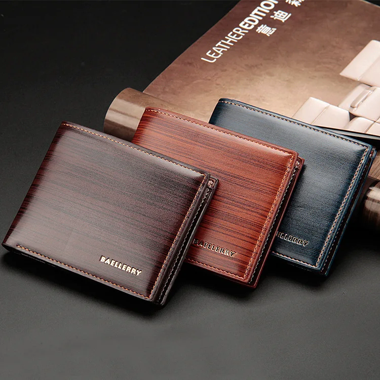 

New Fast-selling Men's Wallets Europe and America Short-money Wallets Horizontal Wallets Spot Wholesale