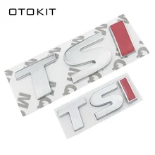 Tsi vermelho metal adesivos de carro emblema emblema emblema decalque estilo do carro adesivo para vw polo golf 5 6 7 cc passat b5 b6 bora volkswagen