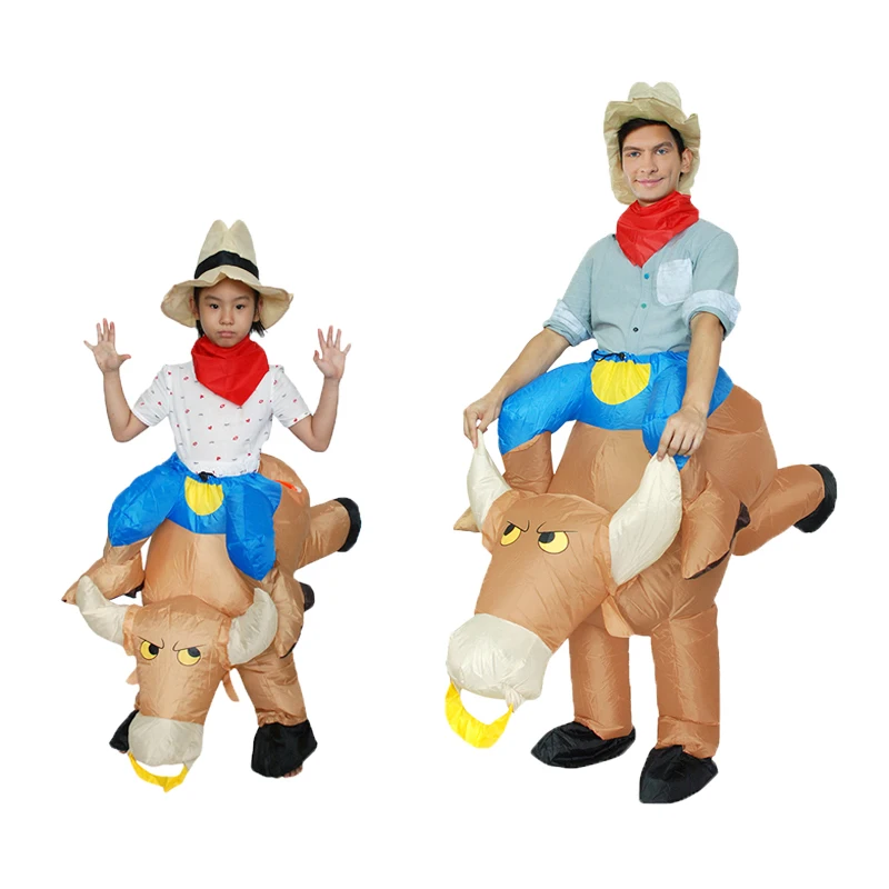 

Inflatable Cowboy Cosplay Costumes for Women Blowup Halloween Anime Inflatable Costume Mascot Party Costume for Children