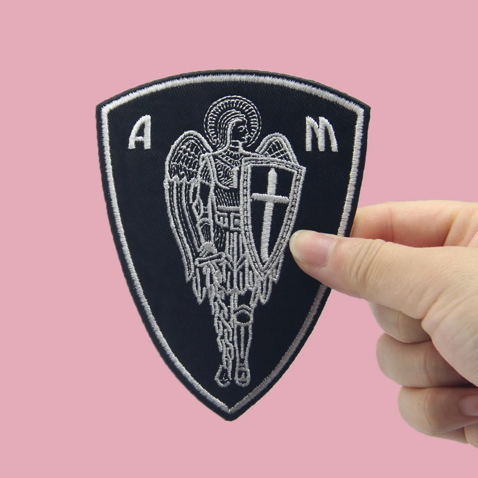 Нашивки Embird вышитые аппликации для мальчиков Archangel St.Michael Saint безвредные 3D нашивки