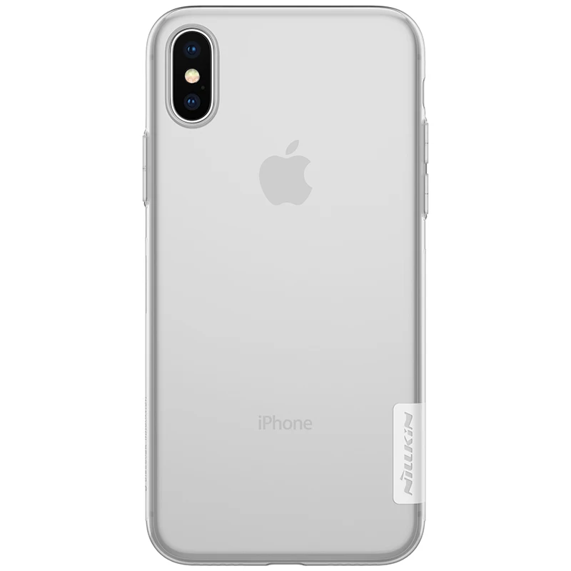 Для iPhone X XR XS Max чехол Nillkin TPU 0,6 мм Ультратонкий чехол для телефона силиконовый чехол для iPhone 8 7 6 6s Plus 5 5S SE Nilkin чехол - Цвет: Clear