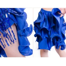 Dress With Sequins For Girls Kids Dance Costume Children Stage Costumes Tassel Latin Dancing Dresses Dance Clothes For Girls