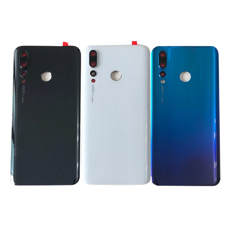 M& Sen для 6," huawei Nova 4 VCE-AL00 VCE-TL00, стеклянная задняя крышка, чехол+ рамка для камеры+ объектив+ рамка для отпечатков пальцев+ наклейка