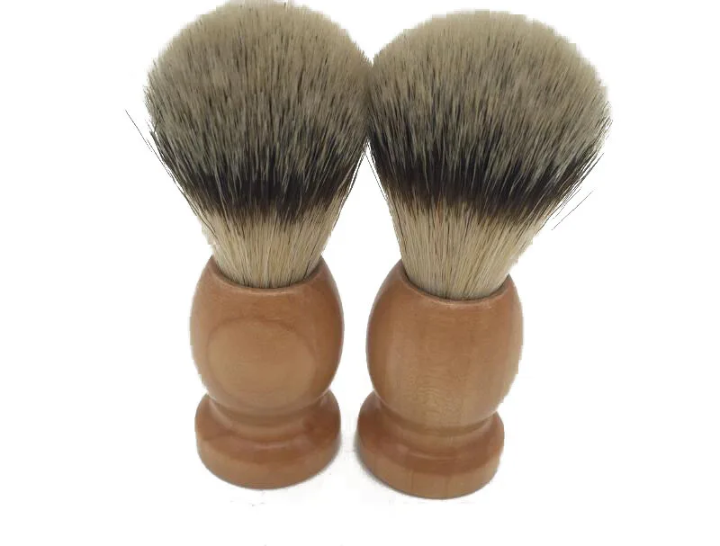 Высококачественная мини-Мужская щетка для бритья из Натурального Волоса барсука лучшая дорожная щётка с деревянной ручкой для макияжа