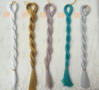 

1pcs 80cm 55colors transplant Tresses moppet Doll Wig Hair Wig For BJD SD Fit for 1/6 1/3 1/4 Doll Accessories