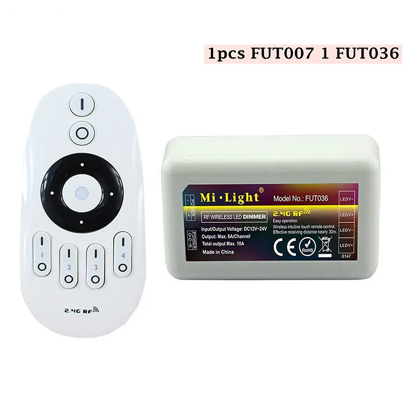Mi светильник FUT036 2,4G RF беспроводной 4 зоны Регулируемая яркость CCT dim mi ng контроллер Диммер для одноцветный светодиодный светильник