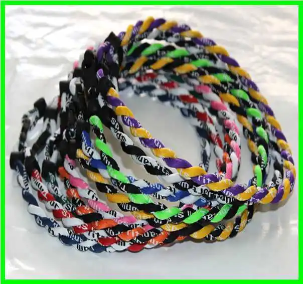 energy baseball balance silicone titanium rope necklacein Torques from