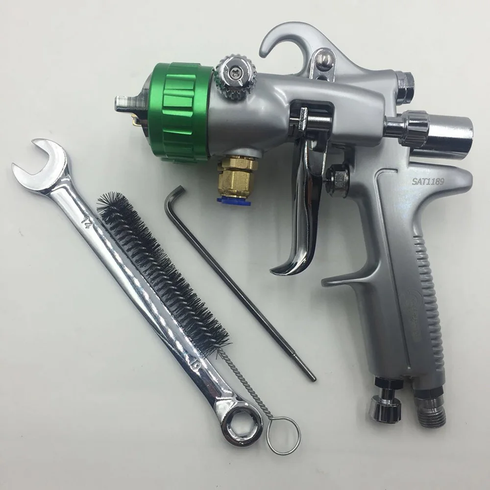 SAT1189 automotive paint spray guns high pressure silver mirror chrome
