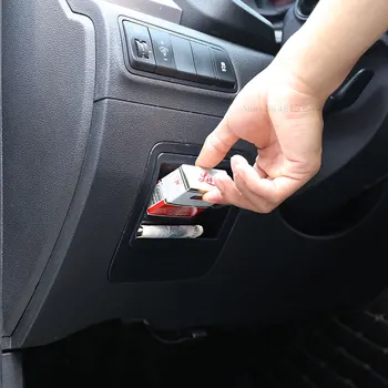 

For Hyundai Tucson 2015- 2016 2017 2018 Black Car Front Door Armrest Secondary Storage Box Container Holder Car Accessories