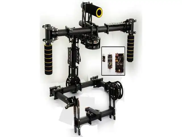 

F07544 Carbon Aluminum 3 axle Handle Stable Stabilization Brushless Gimbal ALEXMOS Controller Plug & Play for 5D Mark III DSLR
