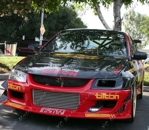 2001-2007 Mitsubishi Evolution EVO 7 8 9 LHS Vented Headlight Air Duct Replacement CF (6)