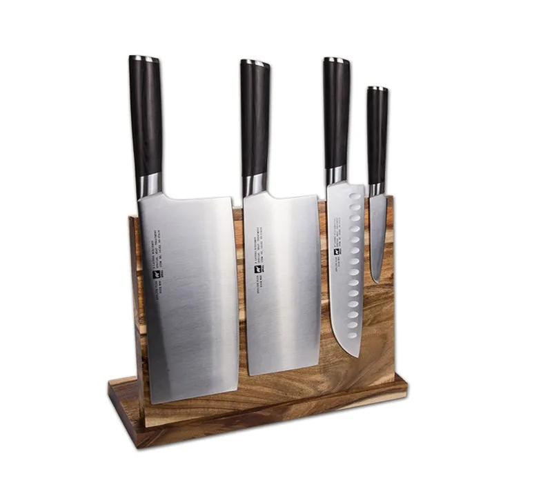 Strong Magnetic Knife Holder Wood Dry Anti-bacterial Knife Block Stand Knife Rack Cooking Frame Kitchen Accessories6
