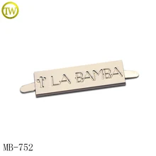 752 сумочка на заказ цинковый логотип из сплава металла этикетка для крышки/кошелька