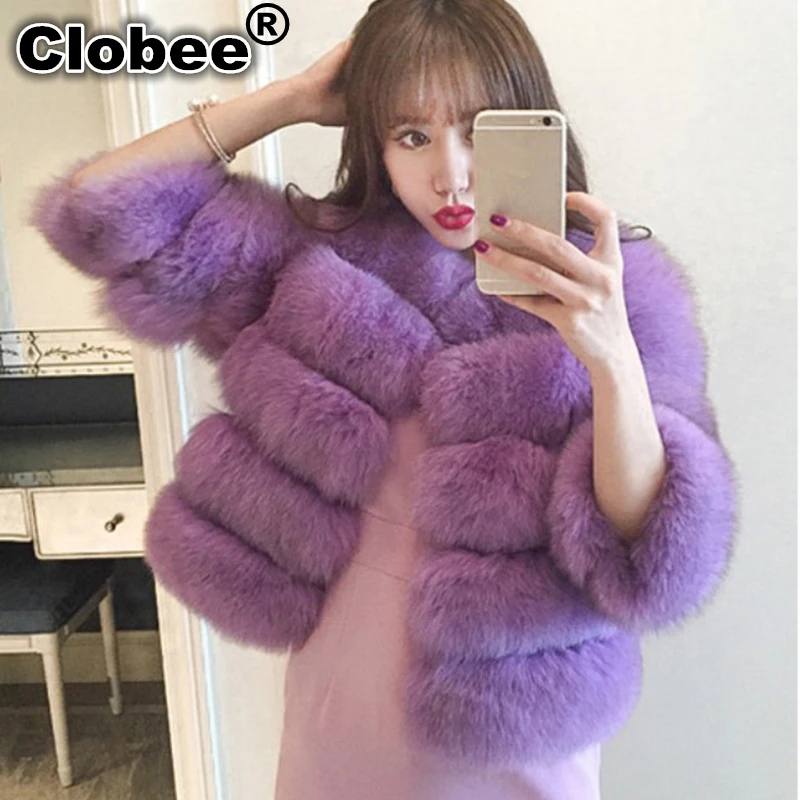 6XL 2019 женское меховое пальто высокого качества искусственный Лисий лоскутный мех