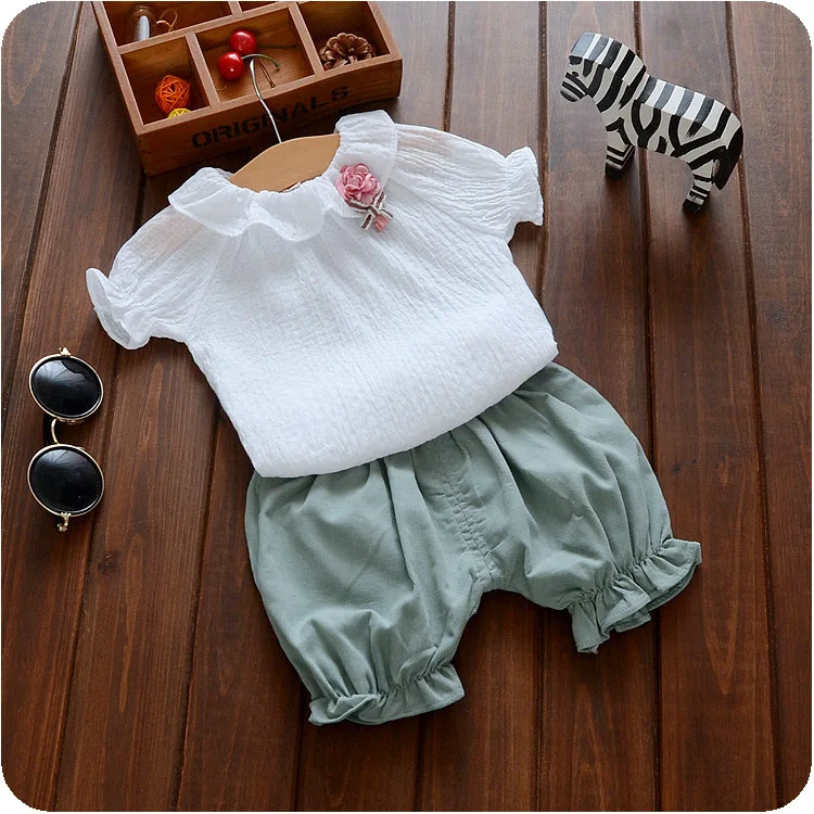 2017 New Summer Baby Girls Clothes Summer Baby Girl Clothing Cotton