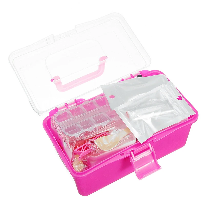 119Pcs 5D Diamond Painting Tool Diamond Embroidery Accessory Full Kit Pen Glue Tweezer with Storage Box DIY Rhinestone Craft Set