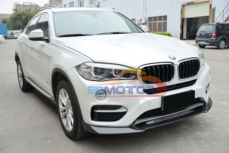 Real Carbon Fiber Front Lip Spoiler for BMW X6 F16 xDrive Series 15UP 5