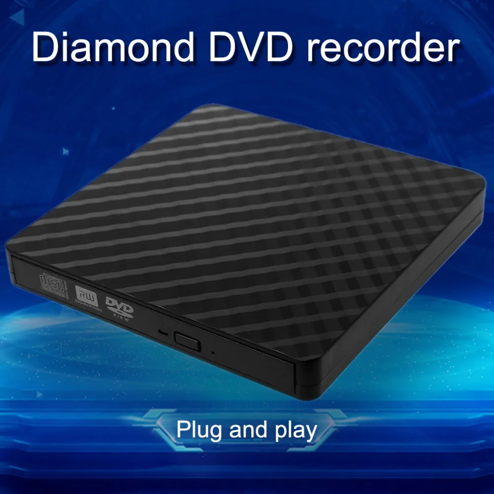 

Ultra-slim External USB 3.0 CD DVD Rom Writer Rewriter Burner Player Data Transmission 5Gbps for Macbook Laptop PC