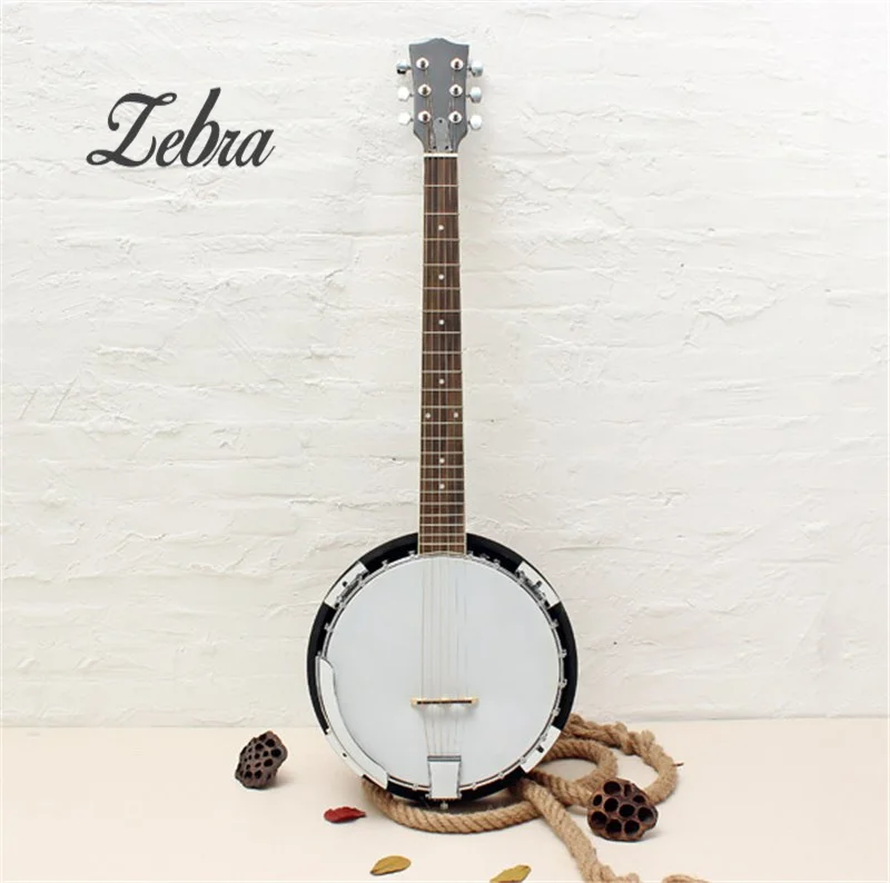 

6-string Banjo Exquisite Design Professional Musical Banjo Sapelli Notopleura Wood Alloy Musical Instruments Gift