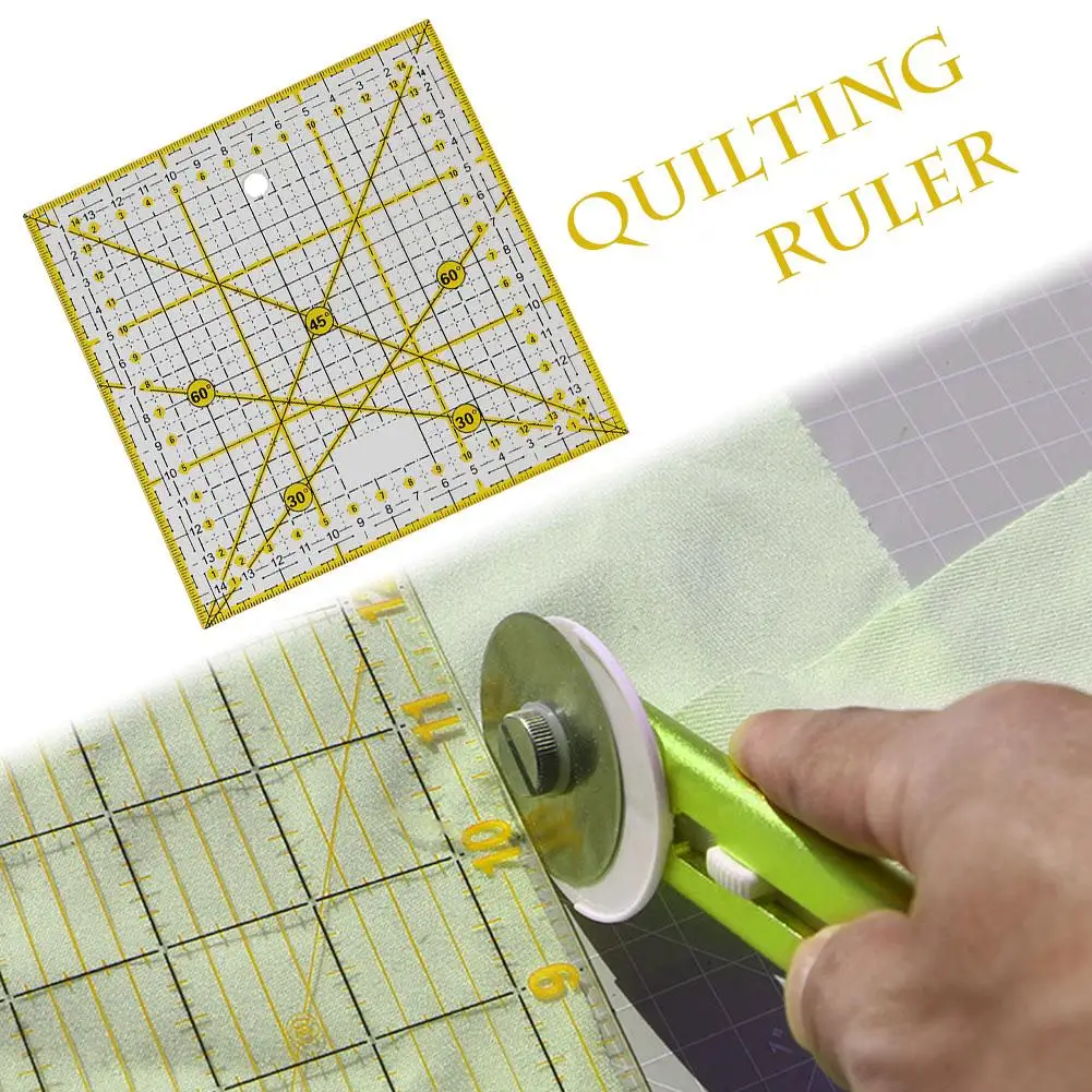 DIY Sewing Patchwork Tools Square Quilting Ruler Sewing Ruler Tailor