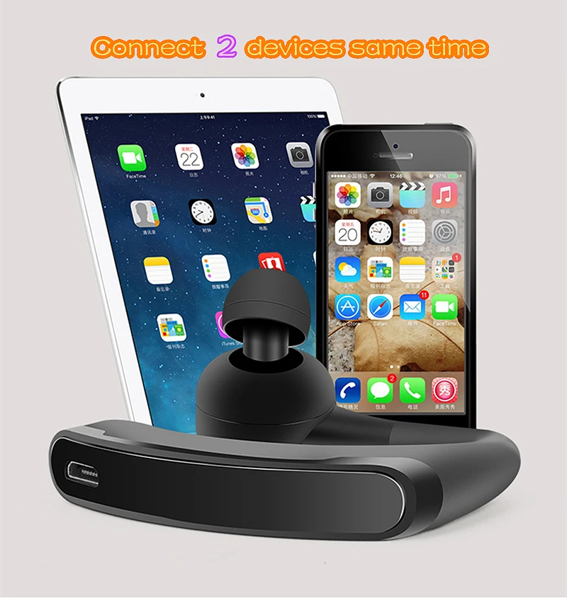 Ubit V11 Handsfree бизнес Bluetooth наушники с HD микрофоном Голосовое управление