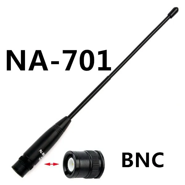 Оригинальный Нагоя Телевизионные антенны BNC na-701 144/430 мГц Dual Band с высоким коэффициентом усиления Телевизионные антенны BNC для Двухканальные