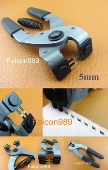 

1pc 5mm 2 Prong Leather Craft Sewing Stitching Hand Chisel Pliers Pricking Iron Nippers Tool Set - Carving Stamping Knife Awl