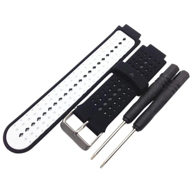 

LANDFOX Soft Silicone Replacement Wrist Watch Band for Garmin Forerunner 220 230 235 630 620 Smart Watches Strap Free Shipping