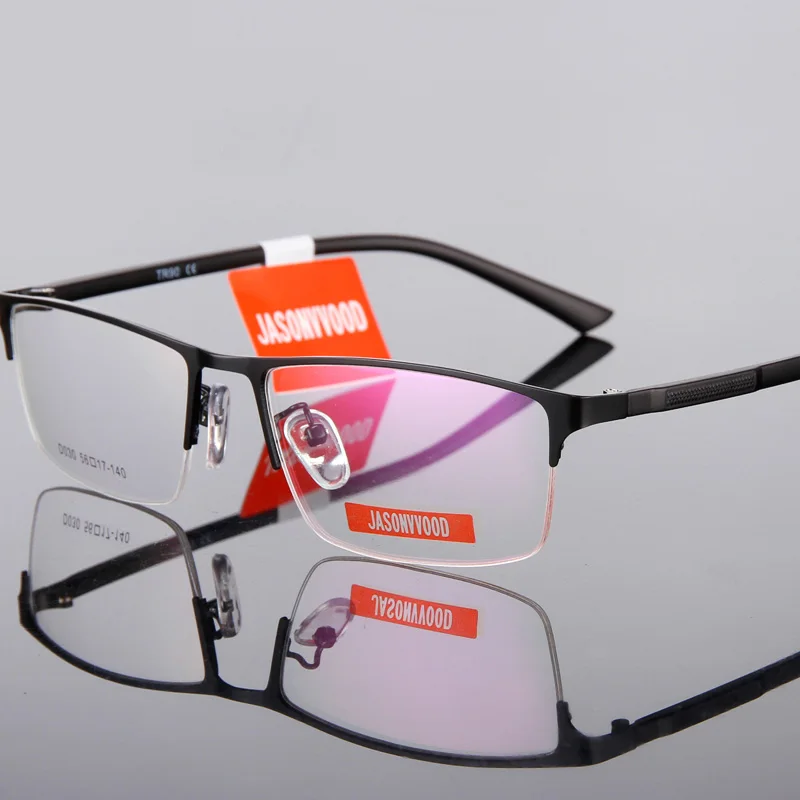 Очки кадр Для мужчин компьютер оптические очки кадр модные оправа для очков, при близорукости мужской прозрачный прозрачные линзы Винтаж Q237