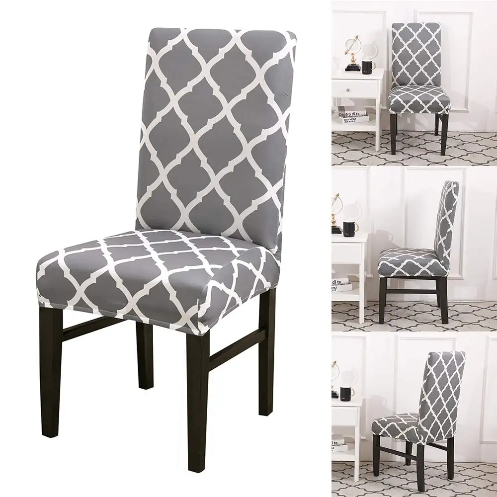 

Super Fit Stretch Removable Washable Short Dining Chair Protector Cover Seat Slipcover for Hotel, Dining Room, Ceremony, Ban