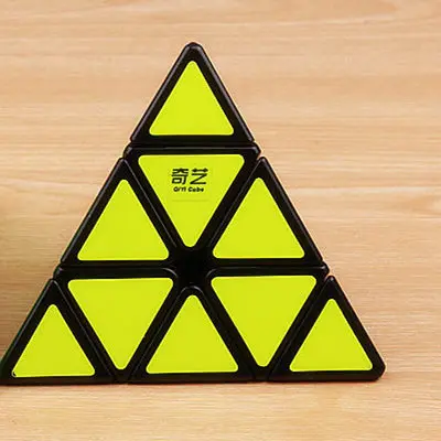QY TOYS  megaminxeds puzzle speed magic cube pyramidcube stickerless professional special shape mirror pyramid cubes wholesale pyramidc black
