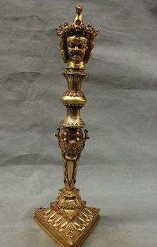 

wholesale factory 20" Tibet Brass Buddhism Vajra Dragon Mahakala Buddha Statue Phurpa Talismans AE1024