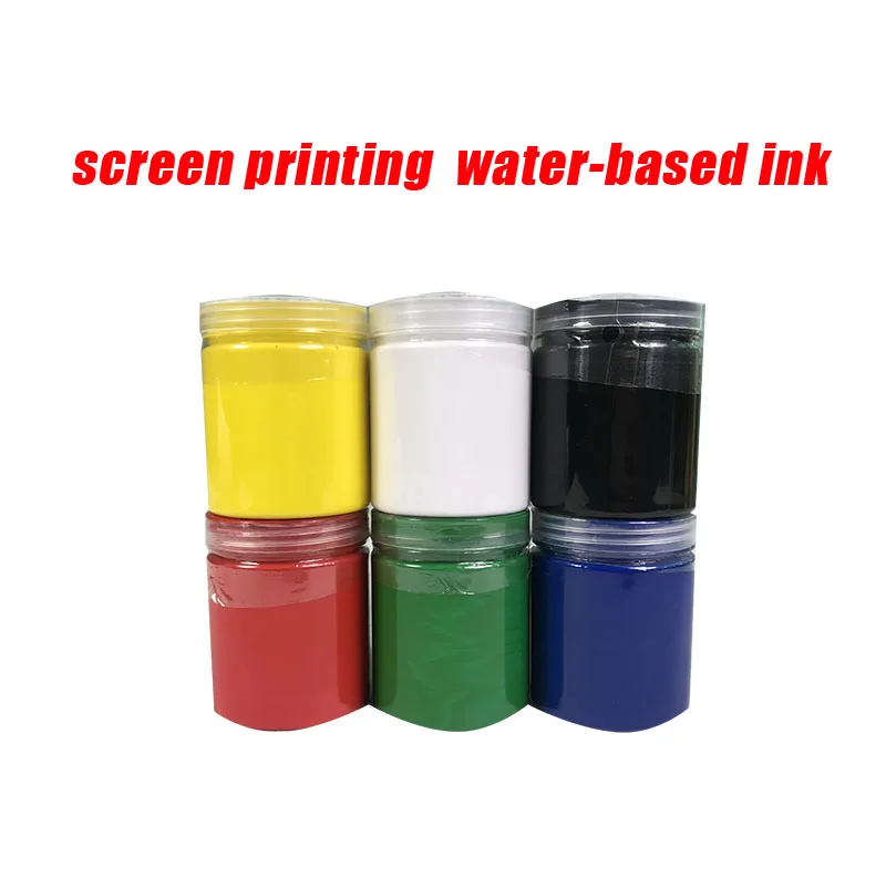 

250g/bottle screen printing water-based ink silver gold purple 10 colors