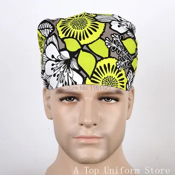 

2018 Sale Lab Coat Jalecos Mens Surgical Cap Medical Caps Scrub for Doctors And Nurse ,100% Cotton Adjustable Length At Back C17