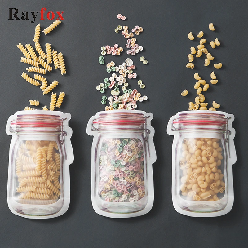 

Kitchen Gadgets 10PCS/Set Pattern Food Saver Storage Bags Set Kitchen Organizer Children's Snacks Snacks Fresh Food Storage Bags