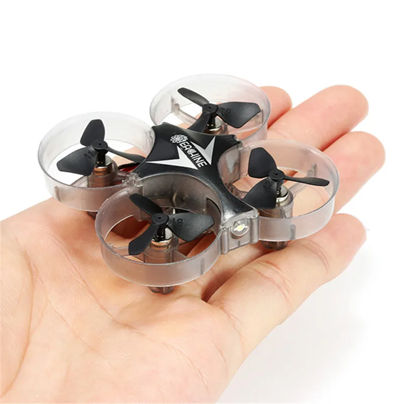 Eachine E012 Mini 2,4G 4CH 6 Axis Безголовый режим светодиодный Радиоуправляемый Дрон Квадрокоптер вертолет режим 2 модели игрушек подарок RTF