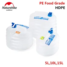 NatureHike Factory Store Outdoor Collapsible Water Container Folding Bucket Storage PE Food Grade Camping foldable water bag