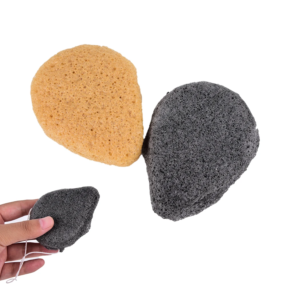

Drop Shape Natural Konjac Facial Puff Face Cleanse Washing Sponge Exfoliator