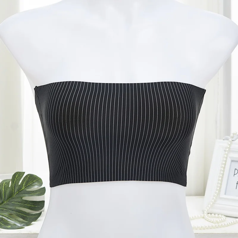 Summer Women Sexy Bra Casual Tank Top Sexy Wrapped Chest Bras Strapless Crop Tops
