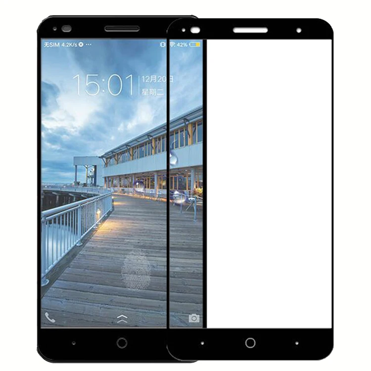 Закаленное стекло с полным покрытием для ZTE Blade V7 Plus Защитная пленка экрана