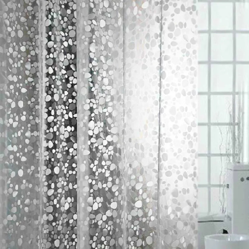 DFH PEVA занавески для душа 180*200 мощеная Водонепроницаемая занавеска для ванной комнаты высокого качества декорированная ванная комната